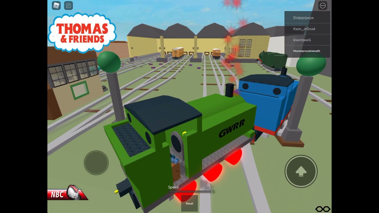 Drive Thomas & Friends into Exploding Shed (Roblox)