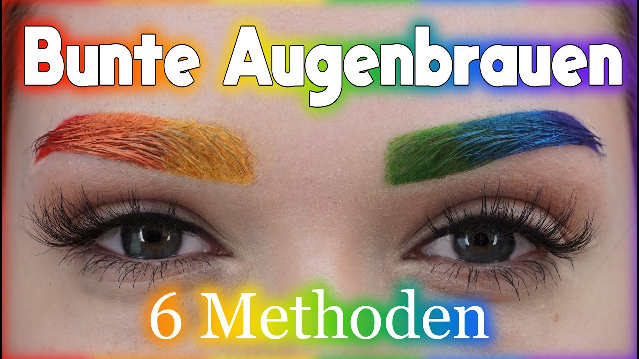 Trend Makeup? - Bunte Augenbrauen schminken 🌈 | Judy R.