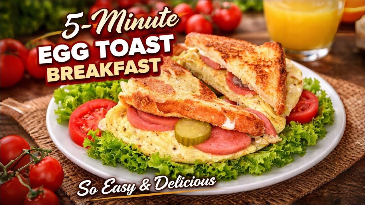 5-Minute Sausage Egg Toast That Tastes Restaurant-Quality