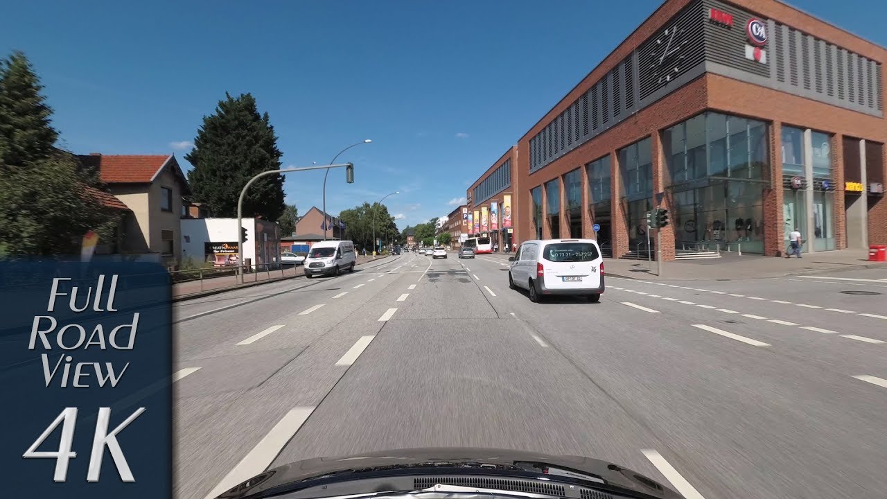 Hamburg, Germany: Bramfeld, Bramfelder Chaussee - 4K (UHD/2160p/60p)