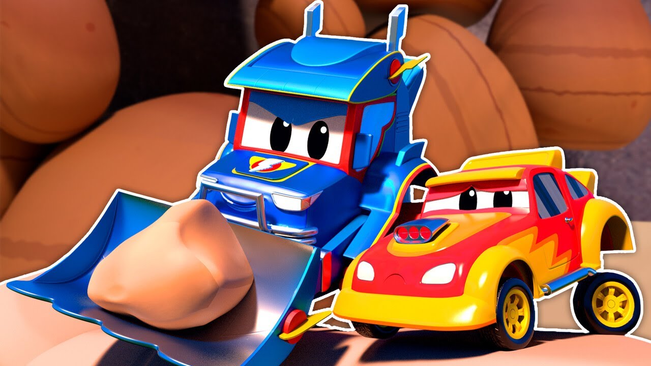 VOITURES DE COURSE ET BULLDOZER