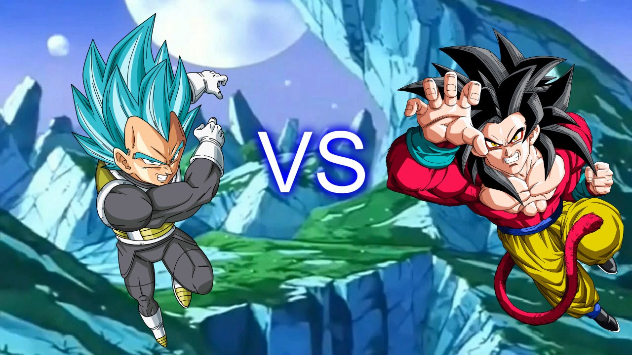 Goku SSJ4 vs Vegeta SSGSS