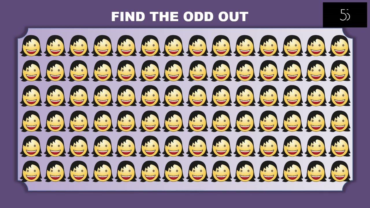 ODD ONE OUT GAME | Can you Find the Odd emoji in 10 seconds?
