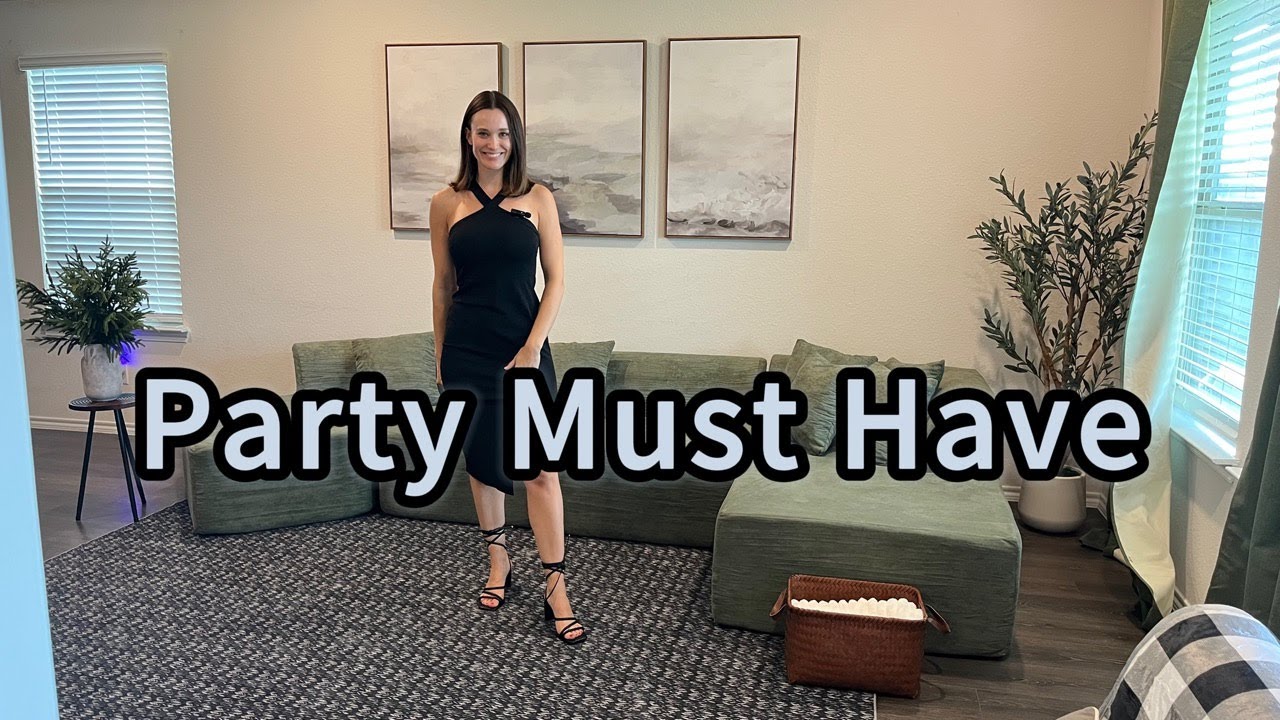 Amazon Finds: OWIN Sexy Halter Midi Dress for Parties & Weddings #ad