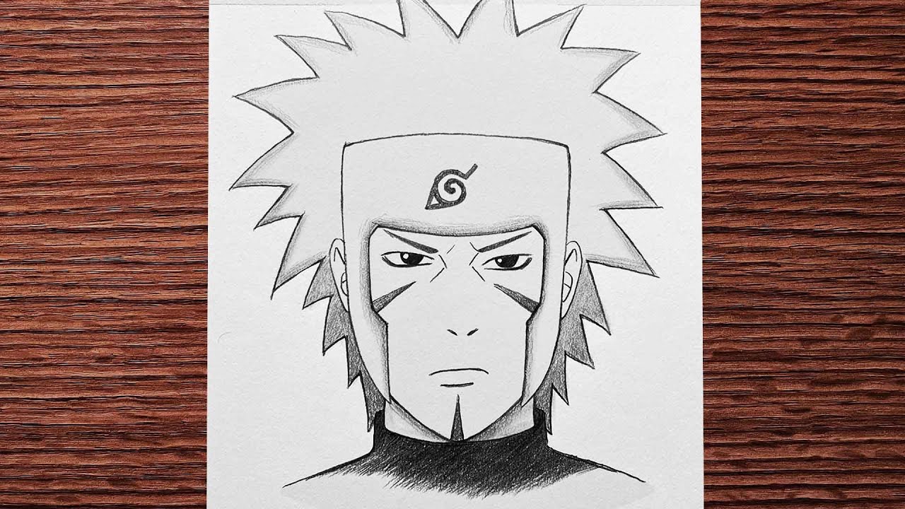 Anime drawing | how to draw Tobirama Senju step-by-step | easy drawing for beginners