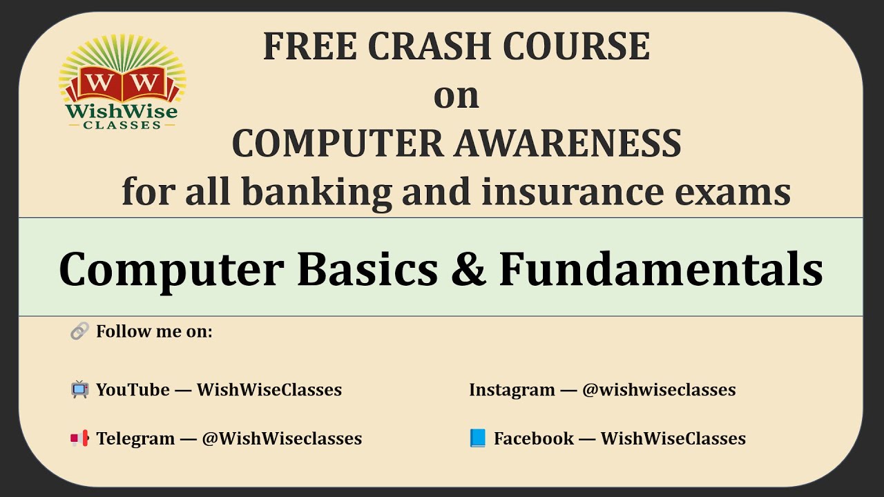 Computer Awareness Class 1 &ndash; Internet and Networking | RRB PO &bull; RRB Clerk &bull; NABARD Grade A