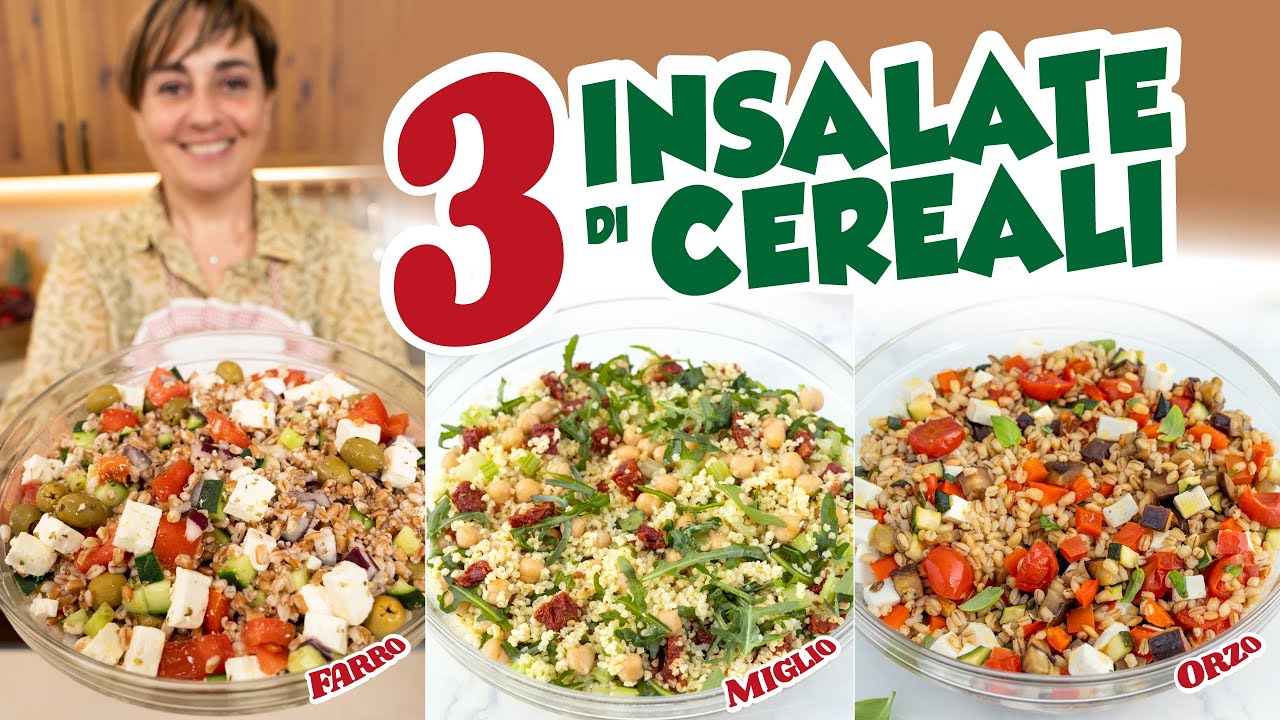 3 INSALATE DI CEREALI Ricetta Facile - Fatto in Casa da Benedetta