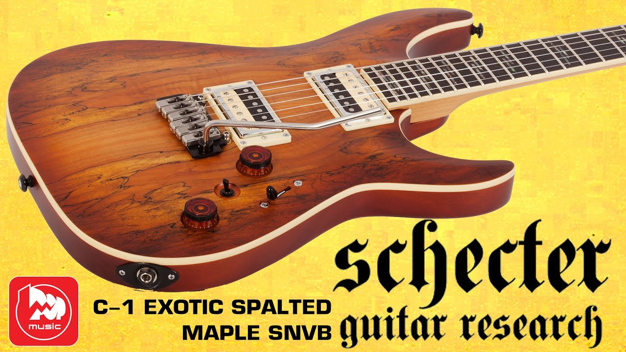 Шестиструнная электрогитара SCHECTER C-1 EXOTIC SPALTED MAPLE (необычный топ)