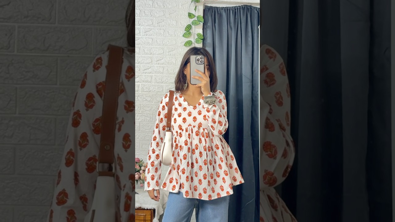 Meesho Cotton short kurti under ₹300💓 #haulvideo #shortkurti #shorts #ytshorts