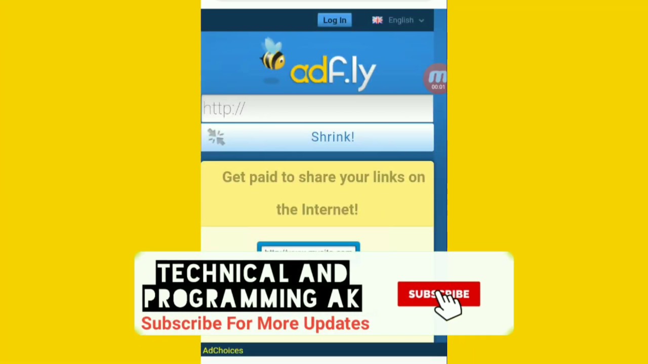 Adfly link Shortener | adfly url shortener | link Shortener Earn Money