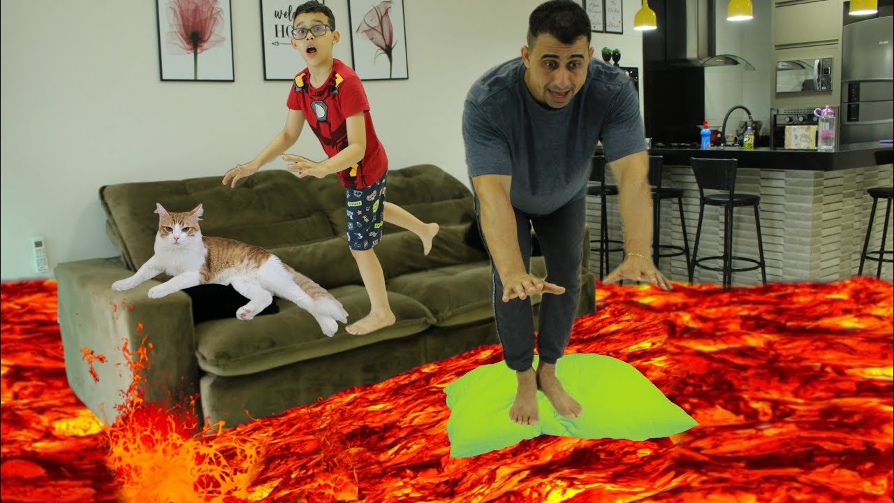 O CHÃO É LAVA NA CASA DO LUCAS VASCONCELOS