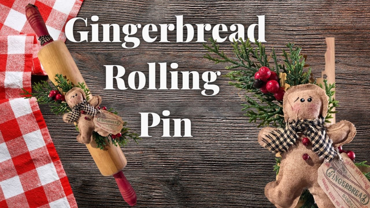 Christmas Gingerbread Rolling Pin