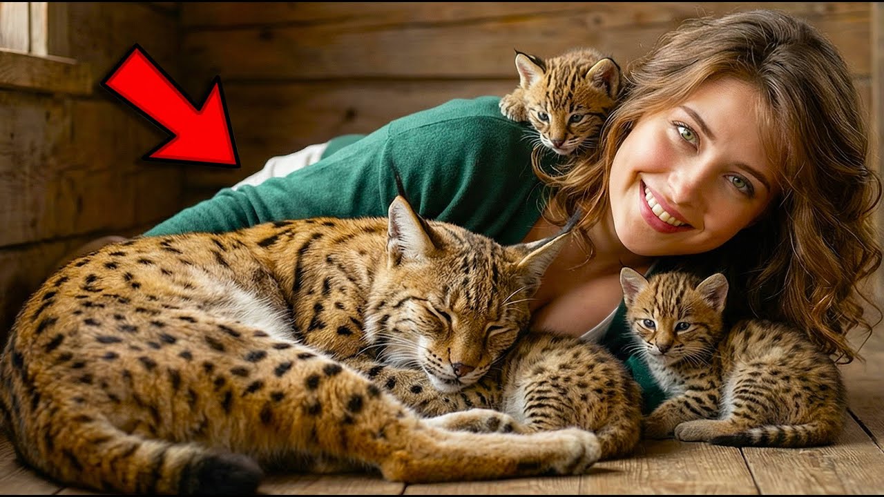Rescued Caracal Returns Home with 4 Adorable Kittens | Most Heartwarming Reunion Ever