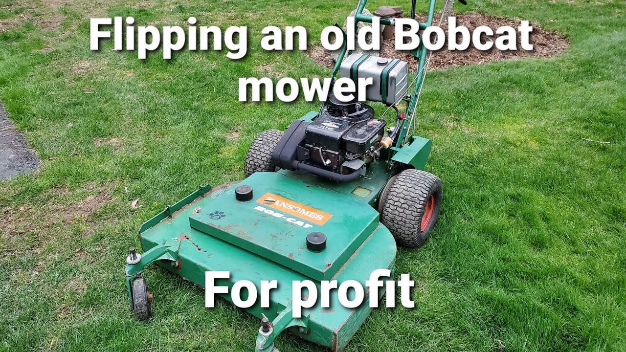 Flipping an old Bobcat mower