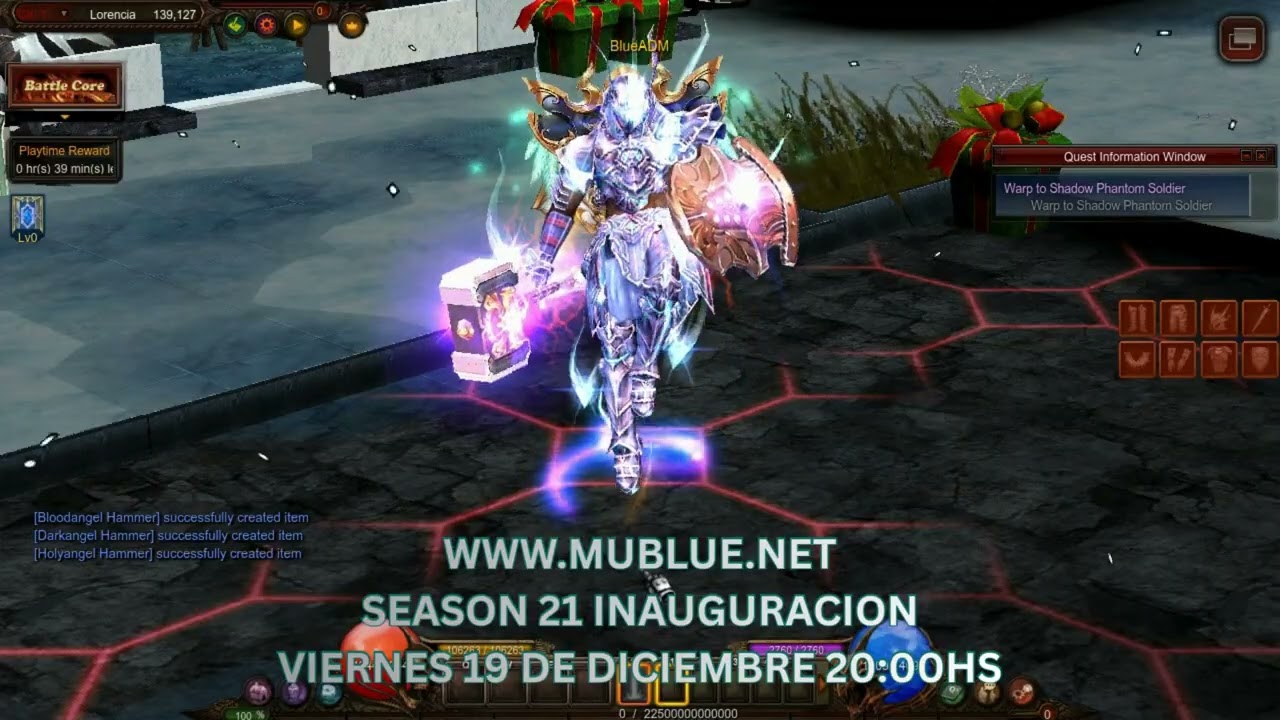 MU ONLINE TODOS LOS SETS DEL CRUSADER EN MUBLUE.NET - MU ONLINE SEASON 21