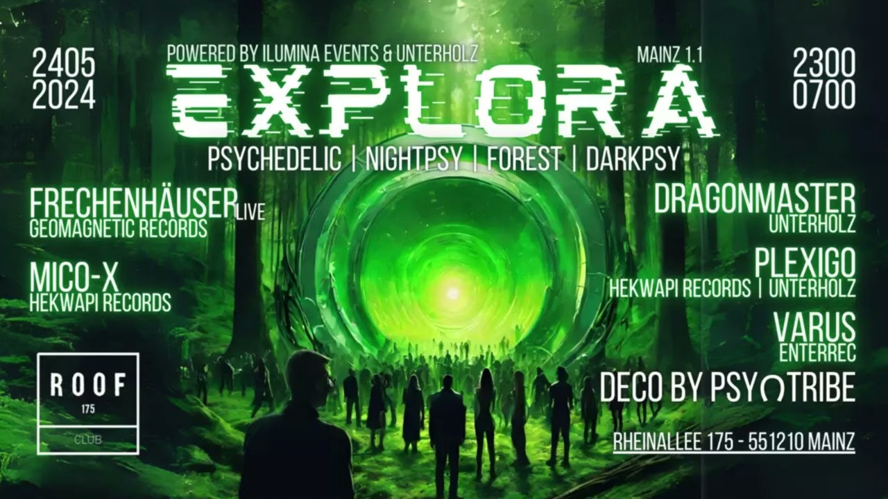 VARUS @ HOLZN Explora [Night Psychedelic] &bull; DJ-Set &bull; ROOF175 Mainz &bull; 24.O5.2O24