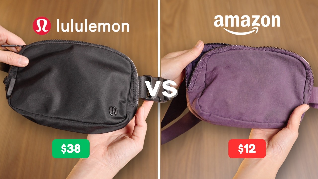 Lululemon Everywhere Belt Bag: REAL vs. Amazon Dupe - What's the Difference?