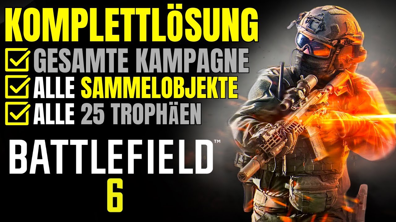 Battlefield 6: Alle Sammelobjekte + Kampagnen-Trophäen freischalten 🏆