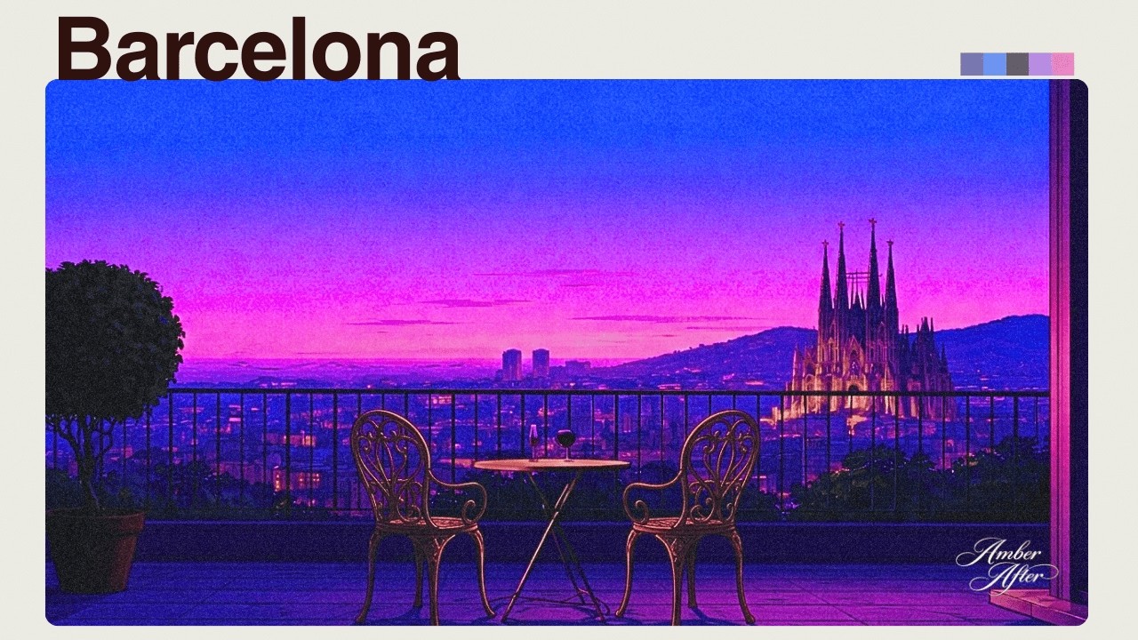 Deep Jazz House Mix | Barcelona Rooftop at Sunset | Focus, Study & Late Night Chill