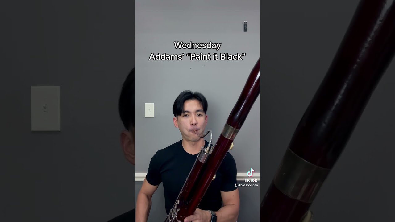 Wednesday Addams Cello Solo on Bassoon