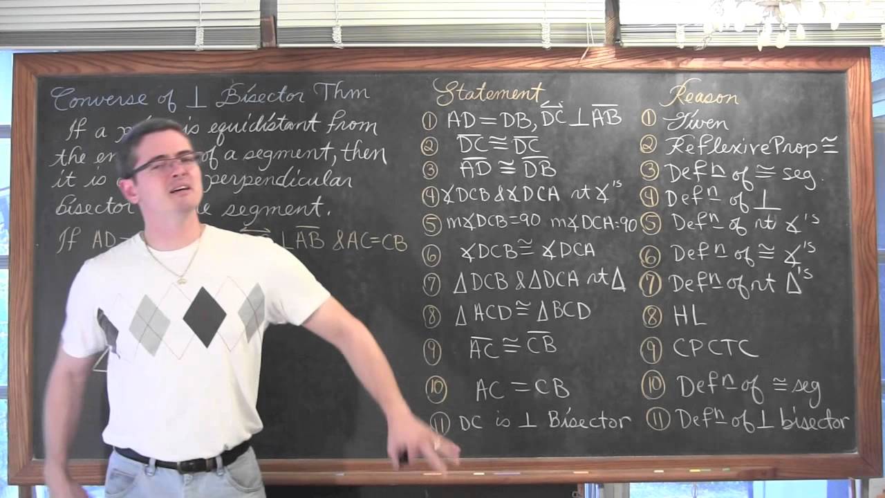 Perpendicular Bisector Theorem