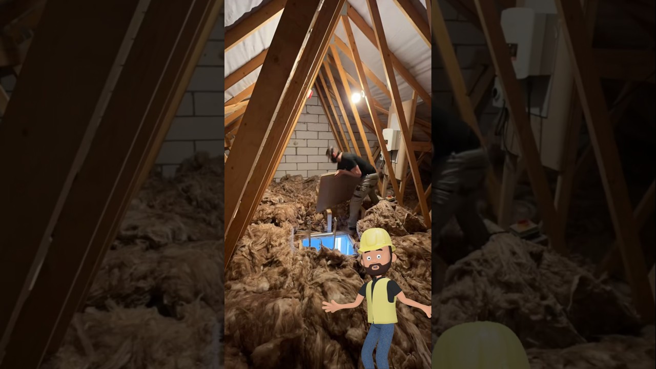 The best way to insulate an attic? #handyman #diy #craftsmanship  #construction #doityourself