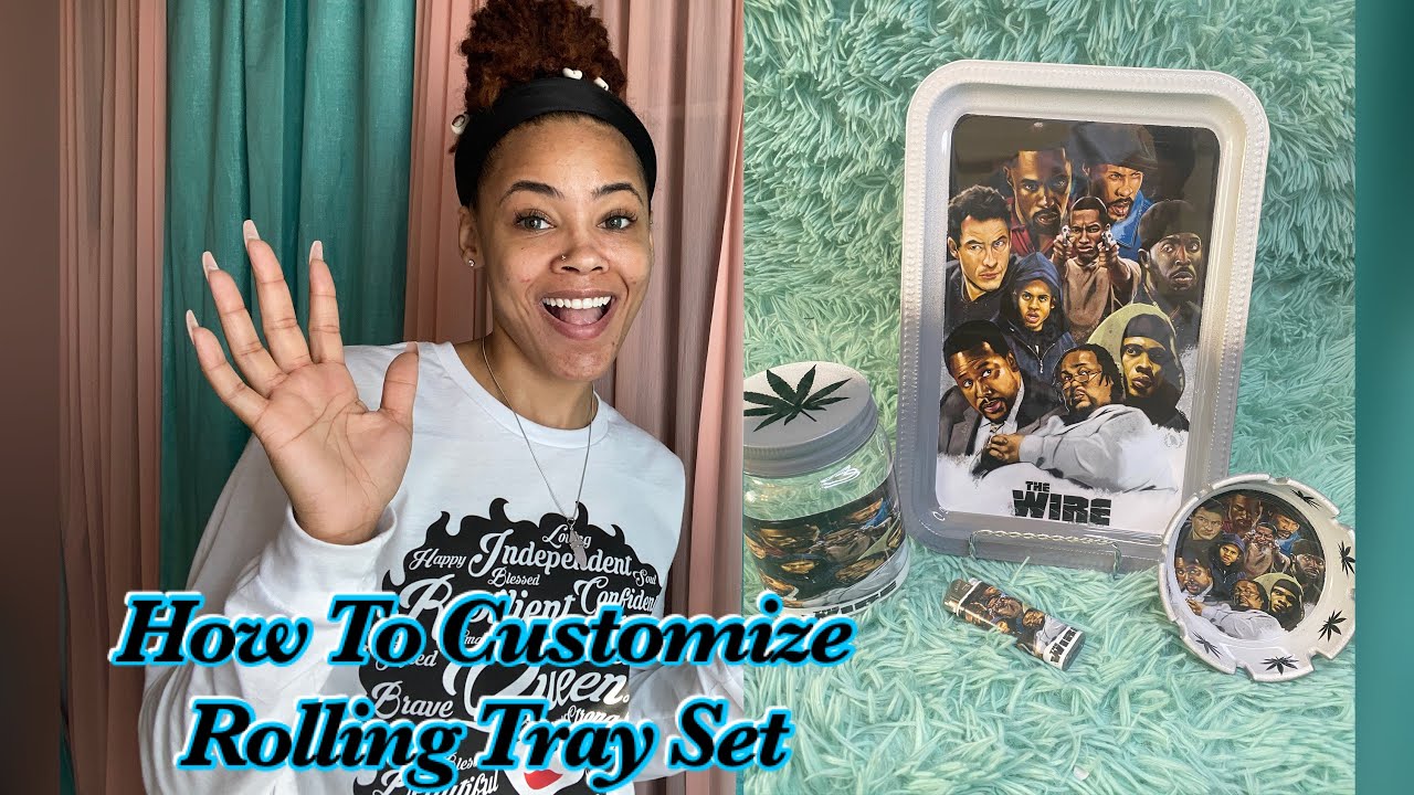 How To Add Picture To Rolling Tray Set