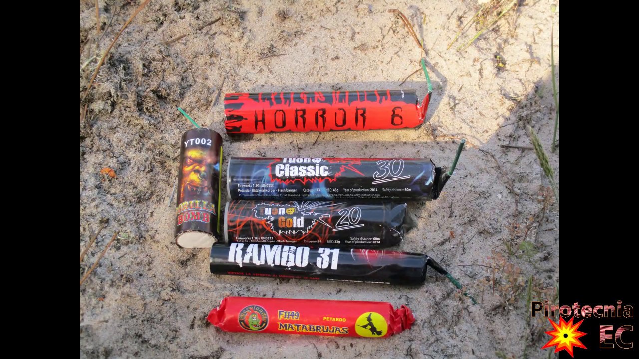 Matabrujas vs Gorilla Bomb vs Super Rambo 31 vs Tuono Gold vs Tuono Classic vs Horror 6