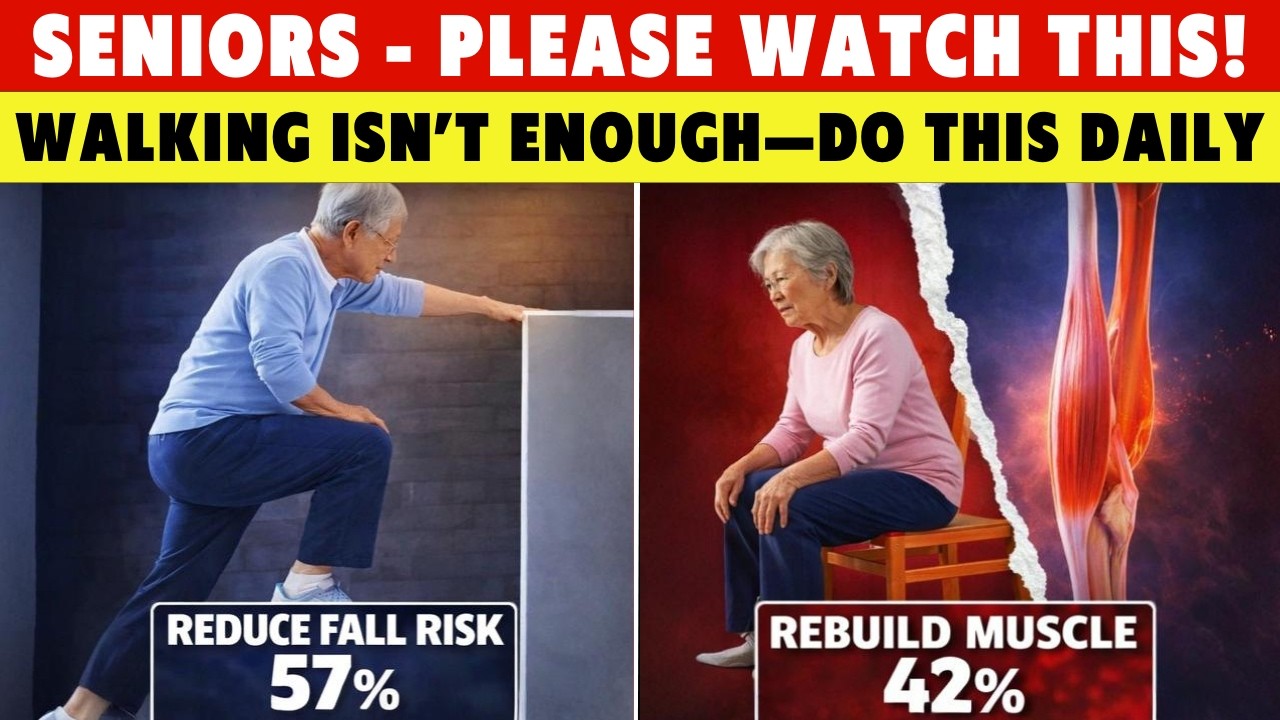 Seniors After 60: Walking Isn’t Enough—Do THIS Daily | Senior Health Tips