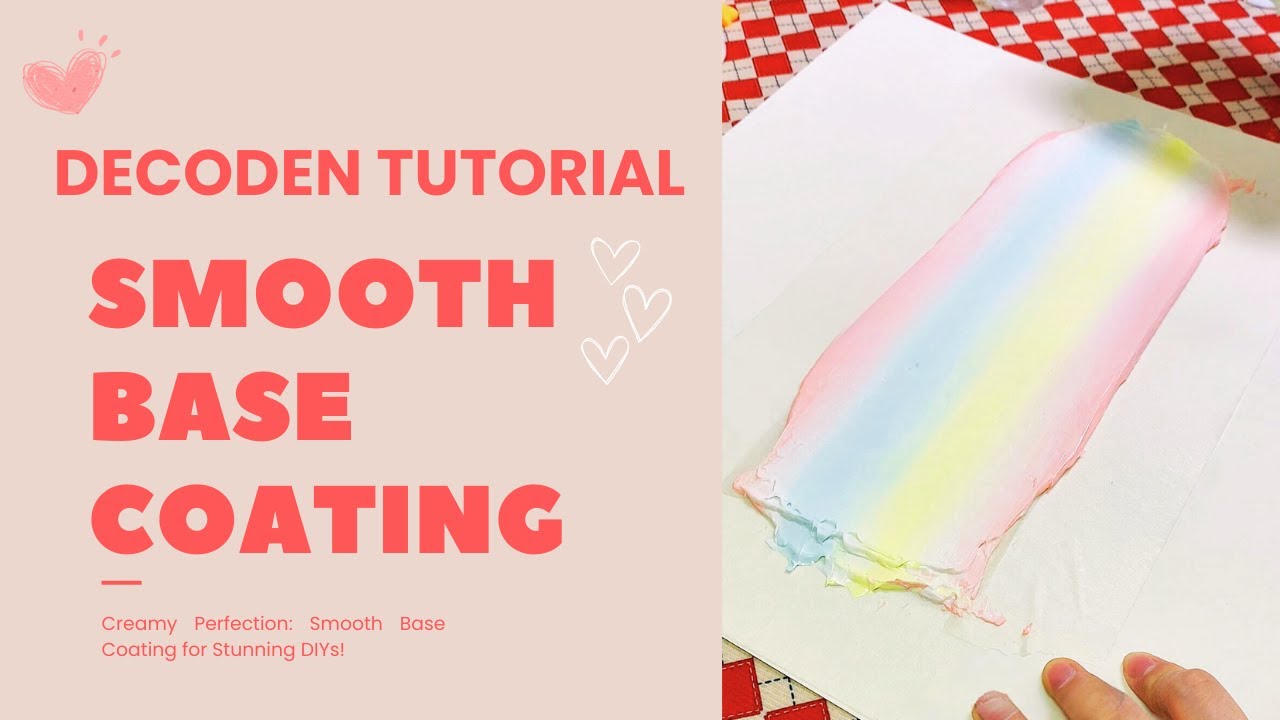 DIY Decoden Phone Case Tutorial: Part 1 - Master Smooth Base Coating with Cream Glue