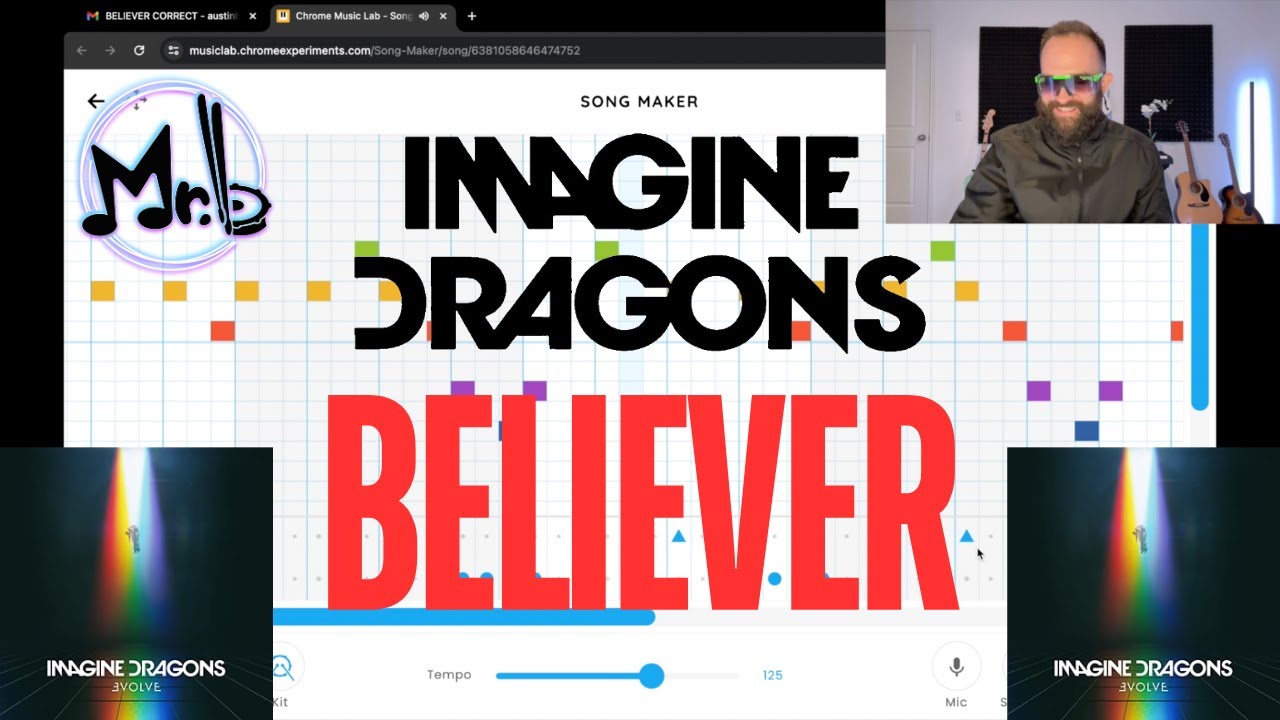 BELIEVER от IMAGINE DRAGONS на Chrome Music Lab