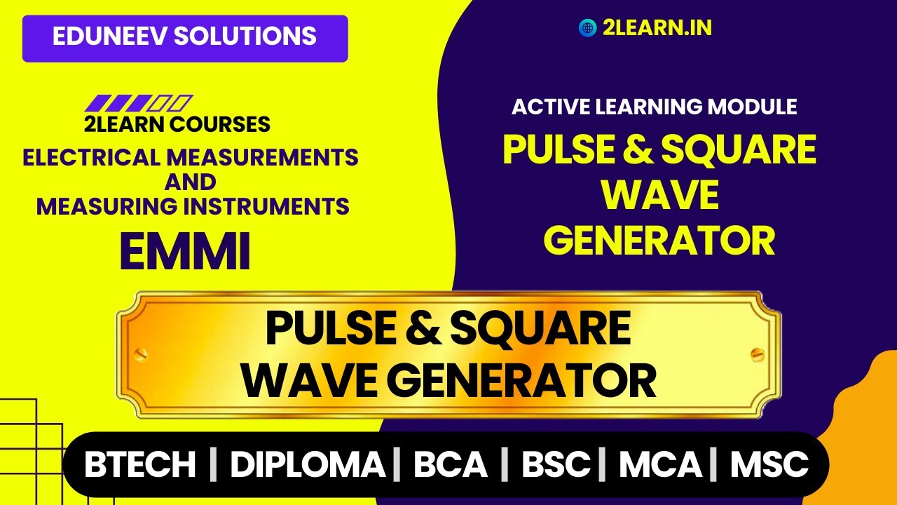 Pulse and Square Wave Generator | Application areas of Pulse and Square Wave Generator in EMMI
