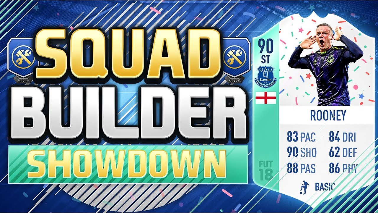 FIFA 18 SQUAD BUILDER SHOWDOWN!!! FUT BIRTHDAY WAYNE ROONEY!!! 90 Rated Throwback Rooney