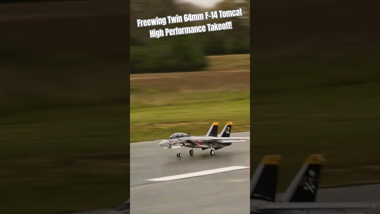 Freewing Twin 64mm F-14 High Performance Takeoff! #new #aviation #rc
