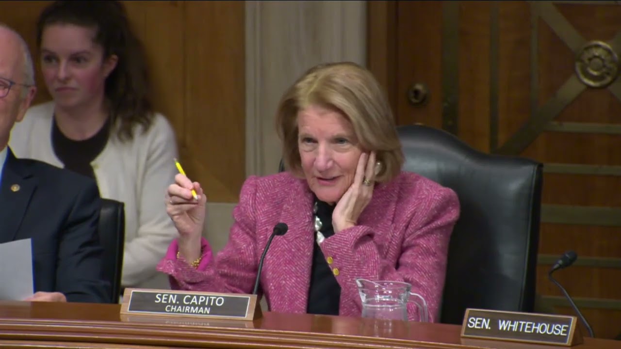 Chairman Capito Asks Witnesses About Cybersecurity Challenges Facing US Water Infrastructure
