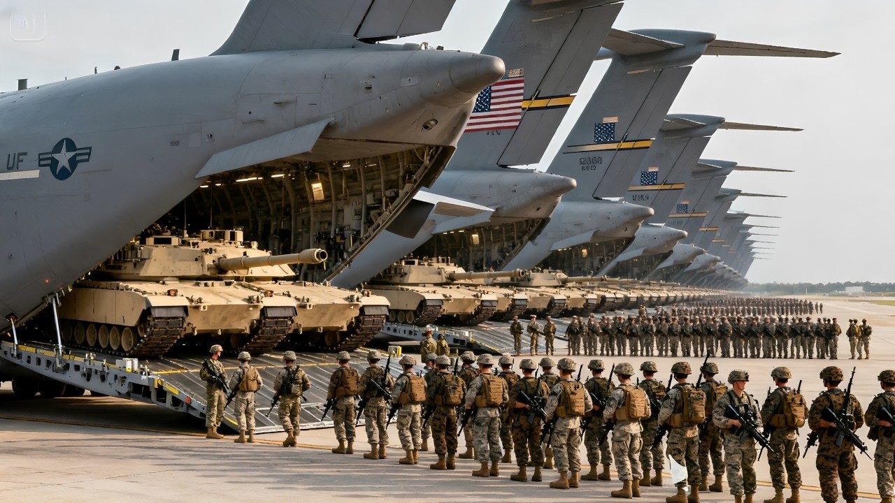Напряженность в Иране: 100 самолетов C-17 Globemasters направляют тысячи солдат на Ближний Восток