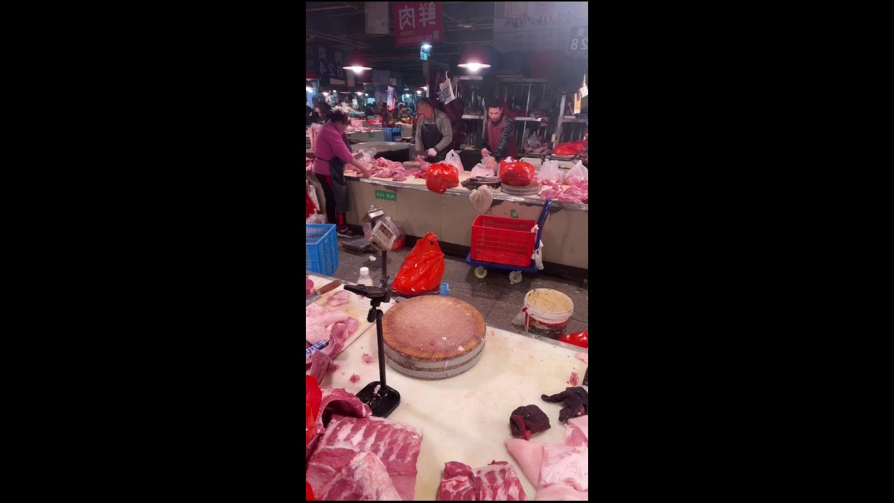 Street Market Livestream | Pork Chopping & Vendor Life | Pure Ambient Experience