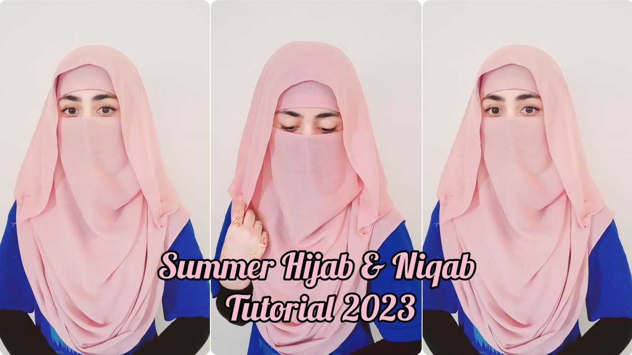 Summer Hijab & Niqab Tutorial 2023 || Full Coverage Niqab style || zainab__