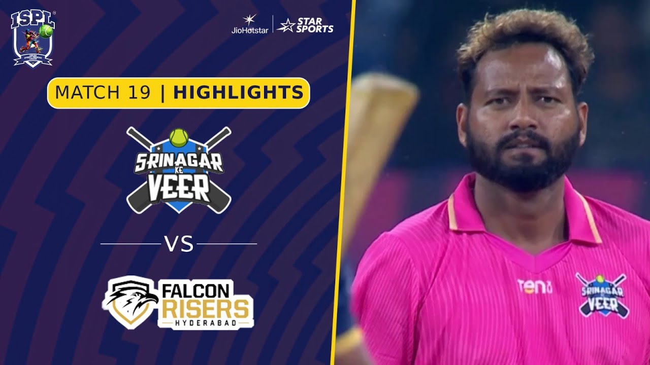 Akshay Kumar’s Srinagar Ke Veer seal 6-run win over Falcon Risers Hyderabad | Highlights | #ISPLT10