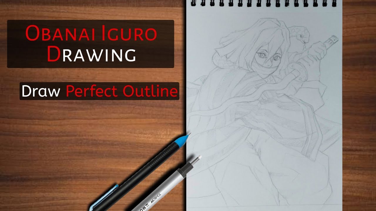 Demon Slayer Art: How to Draw Iguro Obanai Step by Step | Perfect Outline Guide