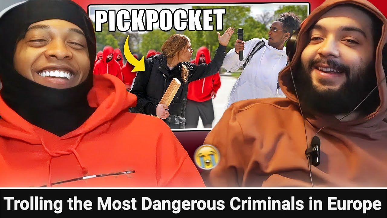 DIDN'T EXPECT THIS 😳😂 | AMERICANS REACT TO TROLLING THE MOST DANGEROUS CRIMINALS IN EUROPE