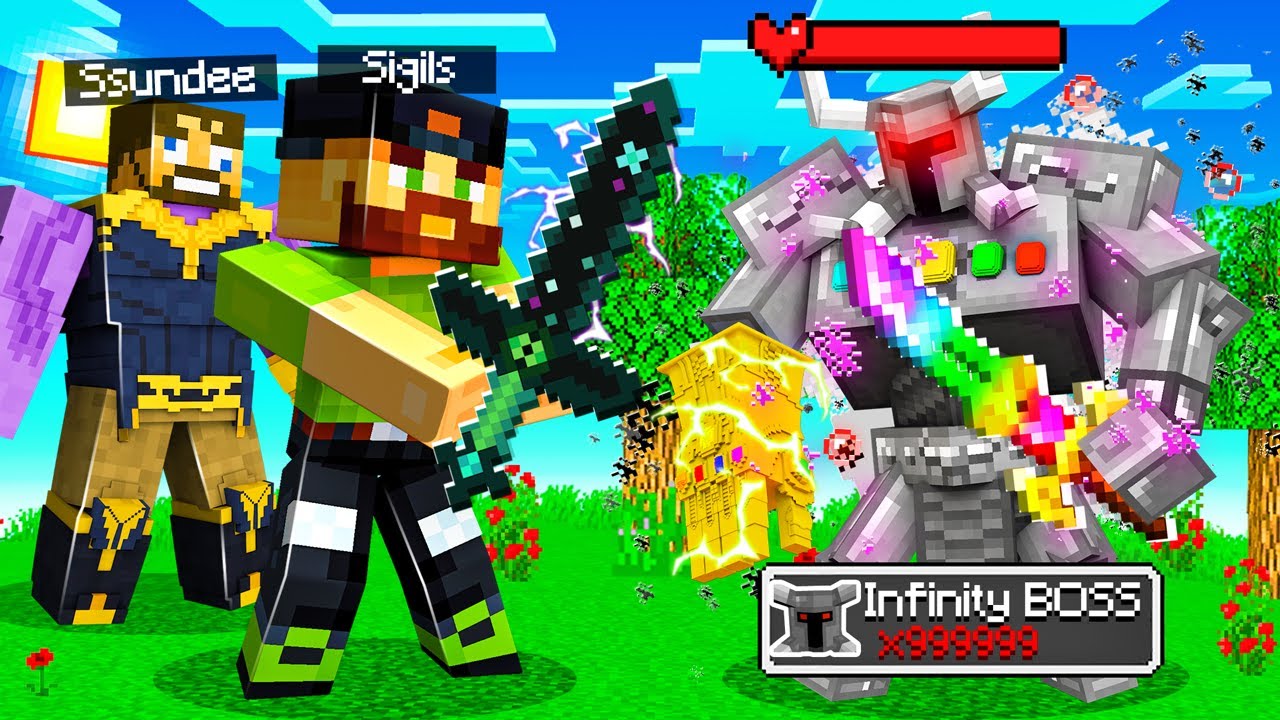 FIGHTING an INFINITY BOSS in Insane Craft