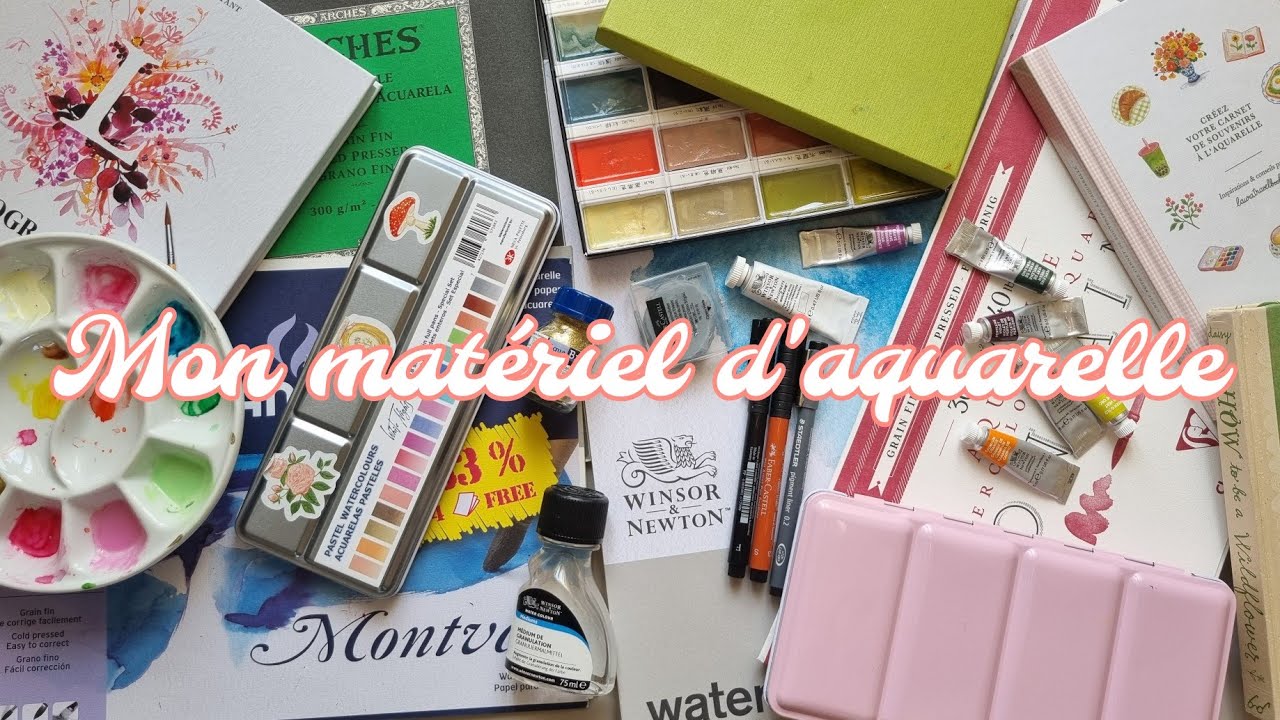 MON MATÉRIELS D'ART🖌🎨 spécial aquarelle.