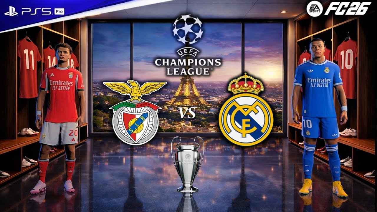 FC 26 – SL Benfica vs Real Madrid | UEFA Champions League | Rafa Silva vs Mbappé Epic Duel
