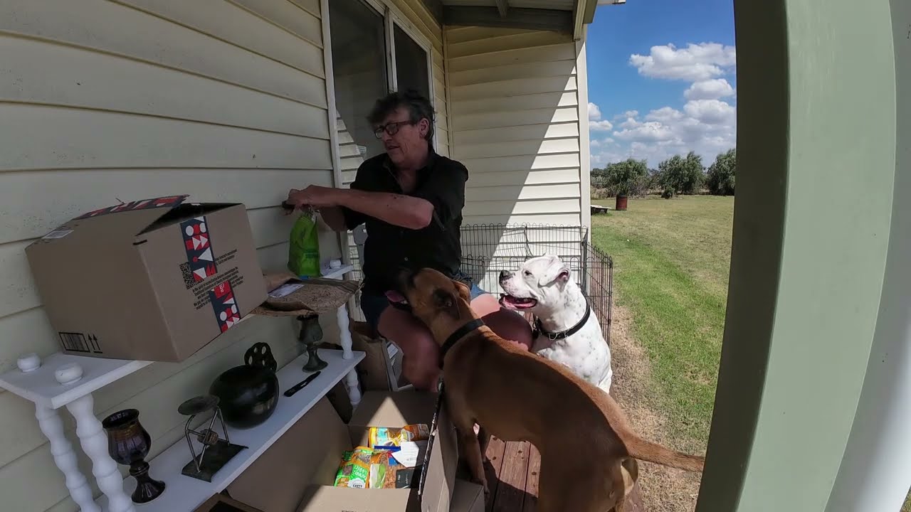 Parcels on the Verandah