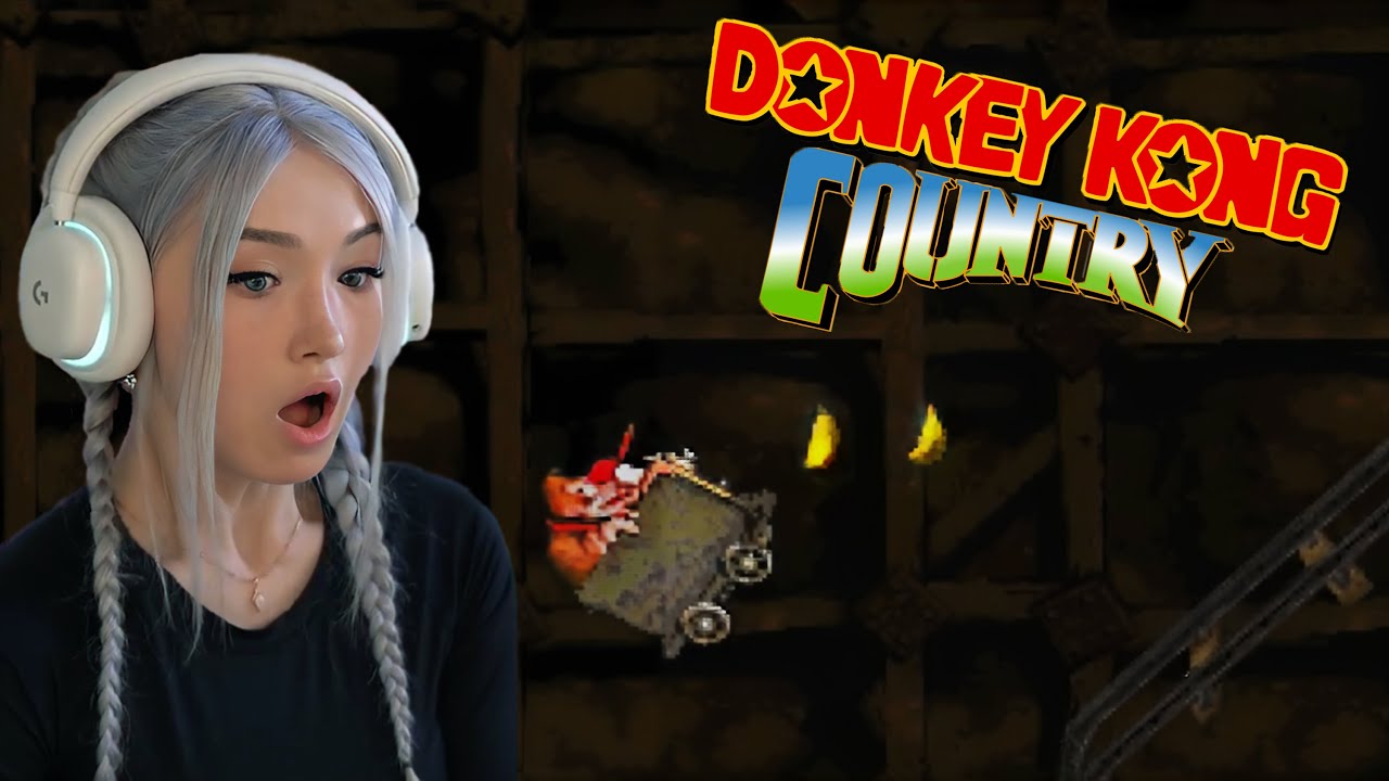 Первый раз играю в Donkey Kong Country!