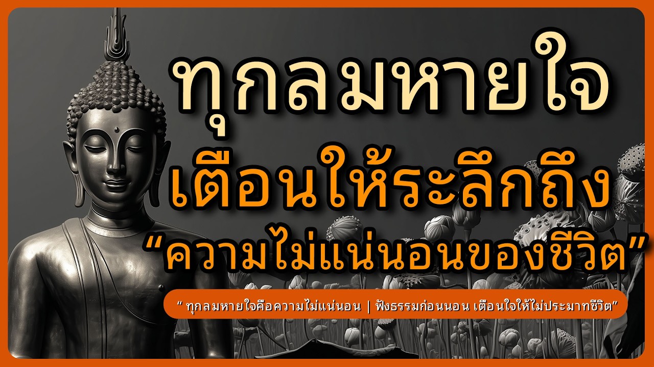 ทุกลมหายใจคือความไม่แน่นอนของชีวิต l  ฟังธรรมก่อนนอน l หลับตาฟังธรรม l หลับตาฟังธรรม