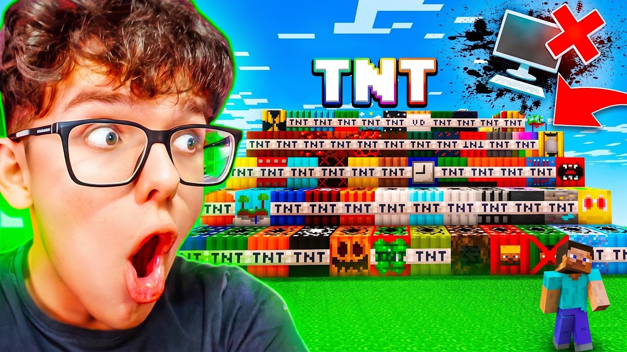 ETTŐL A TNT-TŐL MEGHALT A GÉPEM XD MINECRAFT