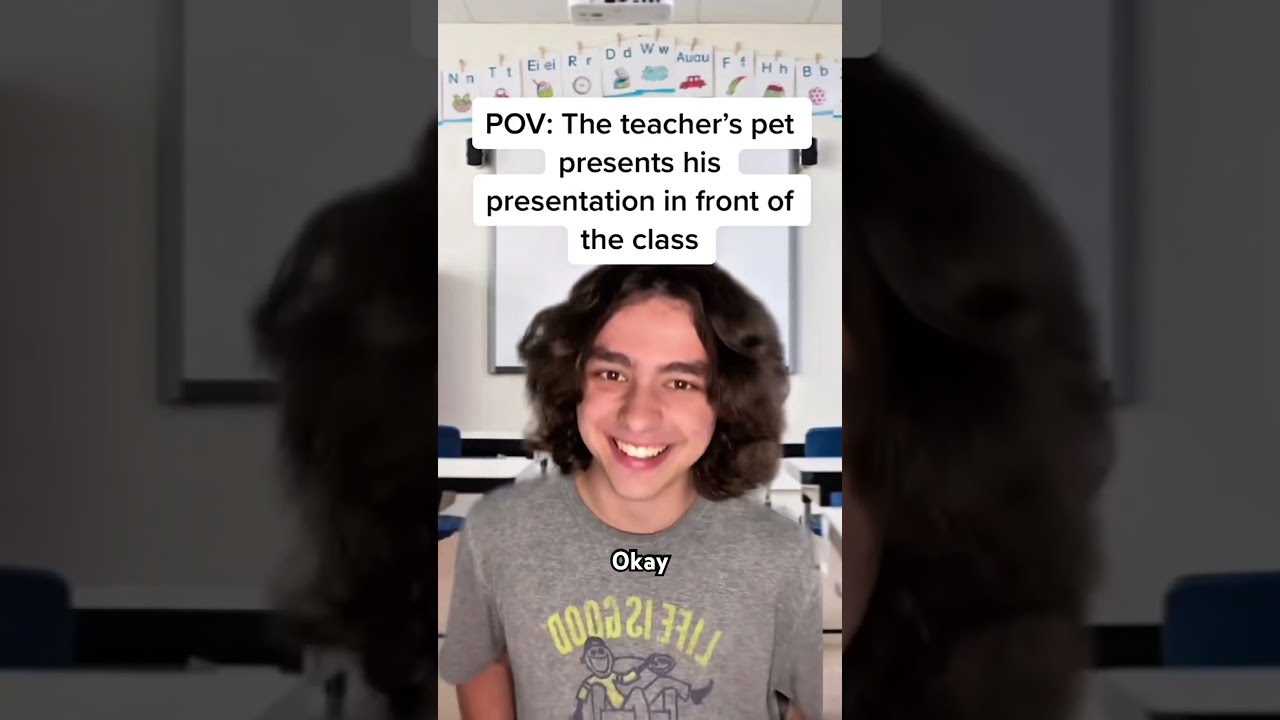 POV: Любимчик учителя представляет свою презентацию классу 