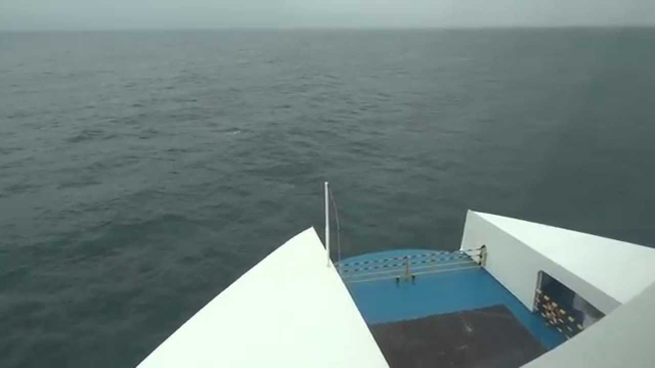 Cabin View Brittany Ferries MV Armorique Departing Roscoff, Finistère, Brittany France